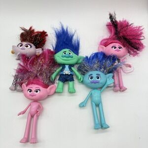 DreamWorks Trolls Action Figure Lot Of‎ 5 Poppy Branch Barb & More Toys Mixed